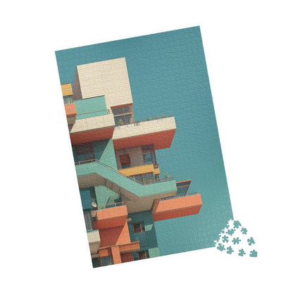 Modern Architectural Puzzle vertical